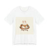 Stay Cozy Bunny T-Shirt | cute animal illustration, winter forest art by Tristan’s Treehouse
