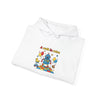 Retro Toy Robot Hoodie | Throwback Kid primary colors, childlike design by Tristan’s Treehouse