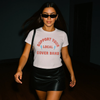 Support Your Local Cover Band Baby Tee | Fitted Vintage Rock Graphic Shirt by Hey Jude Graphic Tees