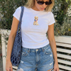 Patriotic Golden Retriever Baby Tee by Hey Jude Graphic Tees