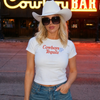 Cowboys & Tequila Baby Tee | Western Country Concert Graphic Tee by Hey Jude Graphic Tees