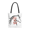 “Full of Sh*t” Horse Silhouette Equestrian Canvas Tote Bag by Neon Spur