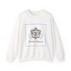 Ornate Pin Emblem Crewneck Sweatshirt | brooch graphic, baroque print by Tristan’s Treehouse