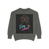 Dog Lover Sweatshirt — Neon Puppy Graphic Crewneck by Tristan’s Treehouse