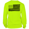 Old Glory - Long Sleeve Safety Yellow Hi-Vis T-Shirt by Armed American Supply