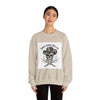 Honor Among Outlaws Crewneck, western skull art | gothic Americana, desert noir design by Tristan’s Treehouse