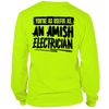 Amish Electrician - Long Sleeve Safety Yellow Hi-Vis T-Shirt by Armed American Supply
