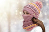 Winter Plush Knitted Hat – Soft Warm Knit Beanie for Cold Weather by FitiqueFit