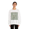 Breathe mountain leaf design Sweatshirt | nature vibes, calming minimal by Tristan’s Treehouse