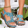 Bohemian Thick-Sole Wedge Sandals – 3 Colors EU 36–42 by FitiqueFit
