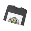 Retro Gamer Baby Crewneck Sweatshirt — Cute Arcade Controller Design by Tristan’s Treehouse