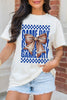 White Rugby Bowknot GAME DAY Graphic Tee by Wild and Free Boutique