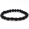 Epic Legendary Volcanic Stone Bracelet For Men And Women Lava Stone Stretch Yoga Bead Bracelet by Stevvex