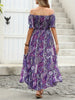 Women’s Paisley One‑Shoulder Maxi Dress by FitiqueFit