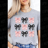 Pink & Black Ghost Coquette Bow - Tee by The Neeley Design Co Wholesale