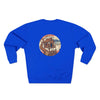 Curage Is a Universal Language Crewneck Sweatshirt — Teistan’s Tree House Back Patch by Tristan’s Treehouse
