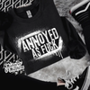 Annoyed as fuck crew neck sweatshirt (finished product) by Madness & Mayhem LLC