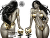 VAMPIRELLA ARMAGEDDON #1 - JOHN VASQUEZ WRAPAROUND COVER B GOLD SDCC 2025 LTD 100 by Knight of Comics, LLC
