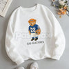 All Team College Football Teddy Bear Sweatshirt – Retro Mascot Graphic Crewneck