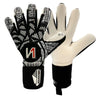 ONEKEEPER Finaty Black - Negative Cut Black and White Pro-Level Goalkeeper Gloves for Kids, Youth and Adults