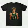 Larry Bird Retro 90s Graphic T-Shirt by Dog Mom Hat