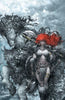 RED SONJA NOIR #1 - DONGHEE KIM VIRGIN VARIANT WRAPAROUND COVER A HEROESCON KNIGHT OF COMICS EXCLUSIVE by Knight of Comics, LLC