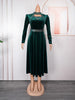 Autumn Fashion Rhinestone Waist Girdle Dress