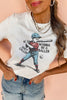 White SHOT CALLER WANNA BE A BALLER Casual Graphic Tee by Wild and Free Boutique