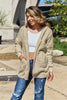 Women Full Size Teddy Hooded Jacket with Pockets Cozy Casual Jacket Comfortable Women Jacket by Stevvex