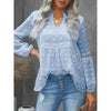 Women’s Long‑Sleeve V‑Neck Business Casual Blouse by FitiqueFit