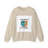 Funny Meme Crewneck Sweatshirt — "I am with six so 7 is jealous" by Tristan’s Treehouse