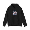 United by Baseball Hoodie | patriotic baseball graphic, vintage ballpark aesthetic by Tristan’s Treehouse