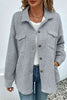 Comfortable Button-Down Collared Jacket Classic Lightweight Classic Design With Pockets by Stevvex