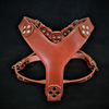 The ''Style'' harness Brown Small to Medium Size by Bestia Dog Gear