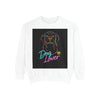 Dog Lover Sweatshirt — Neon Puppy Graphic Crewneck by Tristan’s Treehouse