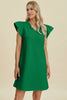 Double Take Full Size Ruffled V-Neck Cap Sleeve Dress – Ruffled V-Neck Dress, Cap Sleeve Dress, Elegant Ruffled Dress, Flattering V-Neck Dress, Stylish Full-Size Dress, Comfortable Ruffle Dress, Chic Cap Sleeve Dress by Stevvex