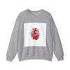 Anatomic Heart Patch Crewneck Sweatshirt | anti love graphic, punk Valentine by Tristan’s Treehouse