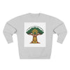 Curage Is a Universal Language Crewneck Sweatshirt — Teistan’s Tree House Back Patch by Tristan’s Treehouse