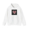 Distressed Heart Collage Hoodie | Soft Grunge Hearts, punk heart design by Tristan’s Treehouse