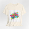 Stay Chill Crash Hard Tee | meltdown shirt, neon skate graffiti by Tristan’s Treehouse