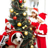 Dog Christmas Clothes Santa Claus Riding Deer by My Store