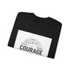 Courage wordcloud Sweatshirt | Fresh Start minimal renewal apparel by Tristan’s Treehouse