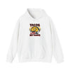 Tacos Not Tariffs Hoodie | political taco pun, protest typography by Tristan’s Treehouse