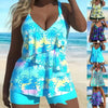 Women’s Fashionable Printed Strap Swimsuit Set by FitiqueFit