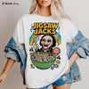 Funny Halloween Graphic T-Shirt – Retro Horror Cereal Tee, Spooky Movie Character Shirt by Dog Mom Hat