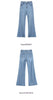 Women's High Waist Artistic American Slightly Flared Jeans