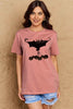 Simply Love Full Size Bat & Pumpkin Graphic Cotton T-Shirt by Simply Love