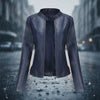 Women’s Classic Leather Jacket – Chic Streetwear Outerwear by FitiqueFit