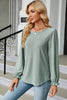 🌸 Round Neck Flounce Sleeve T-Shirt by FitiqueFit