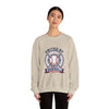 United by Baseball Crewneck Sweatshirt | Patriotic Baseball Graphic, Vintage Red White Blue by Tristan’s Treehouse